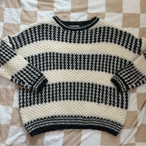 Grey Bandit Striped Sweater